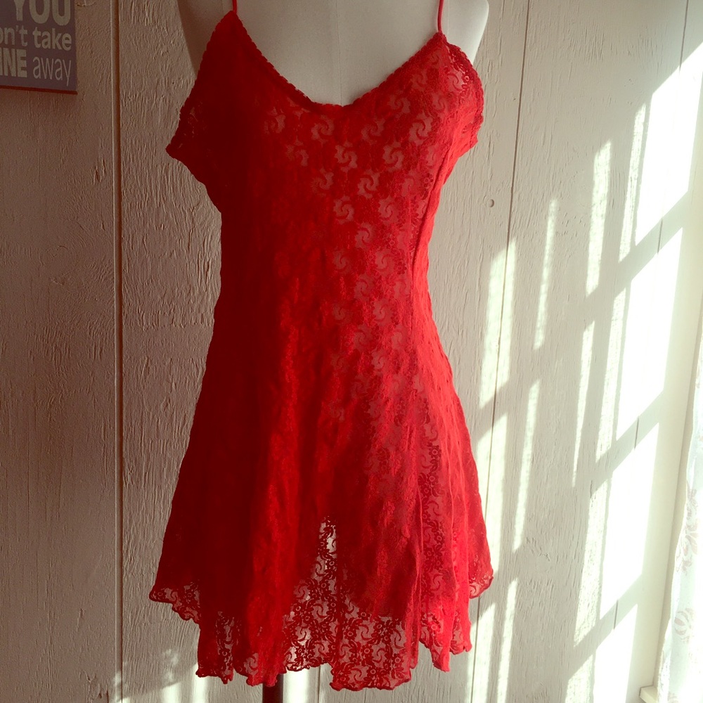 Lingerie -red lace